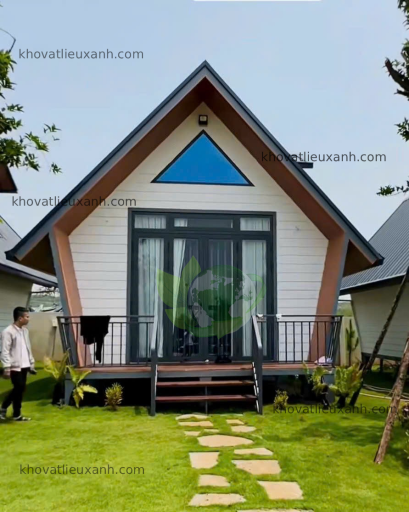 Ngôi nhà hoàn thiện bằng tấm xi măng duraflex 9mm