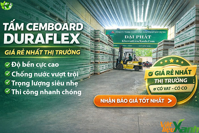 Tấm cemboad Duraflex ưu điểm