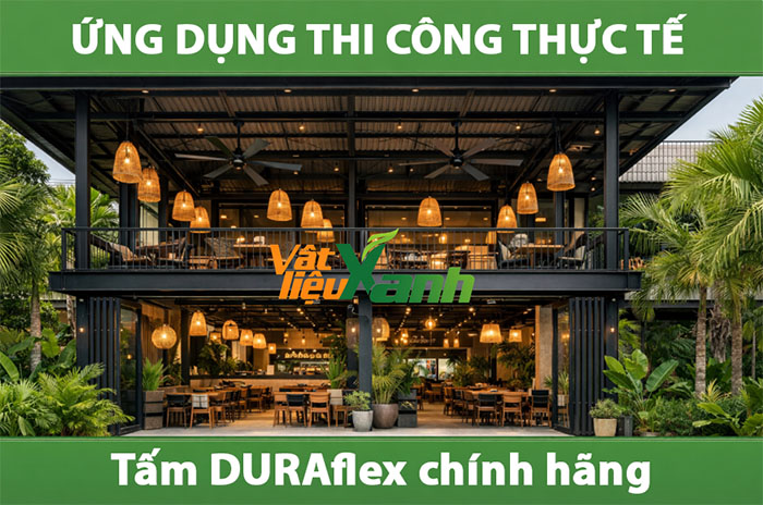 Tấm xi măng DURAflex thi công thực tế