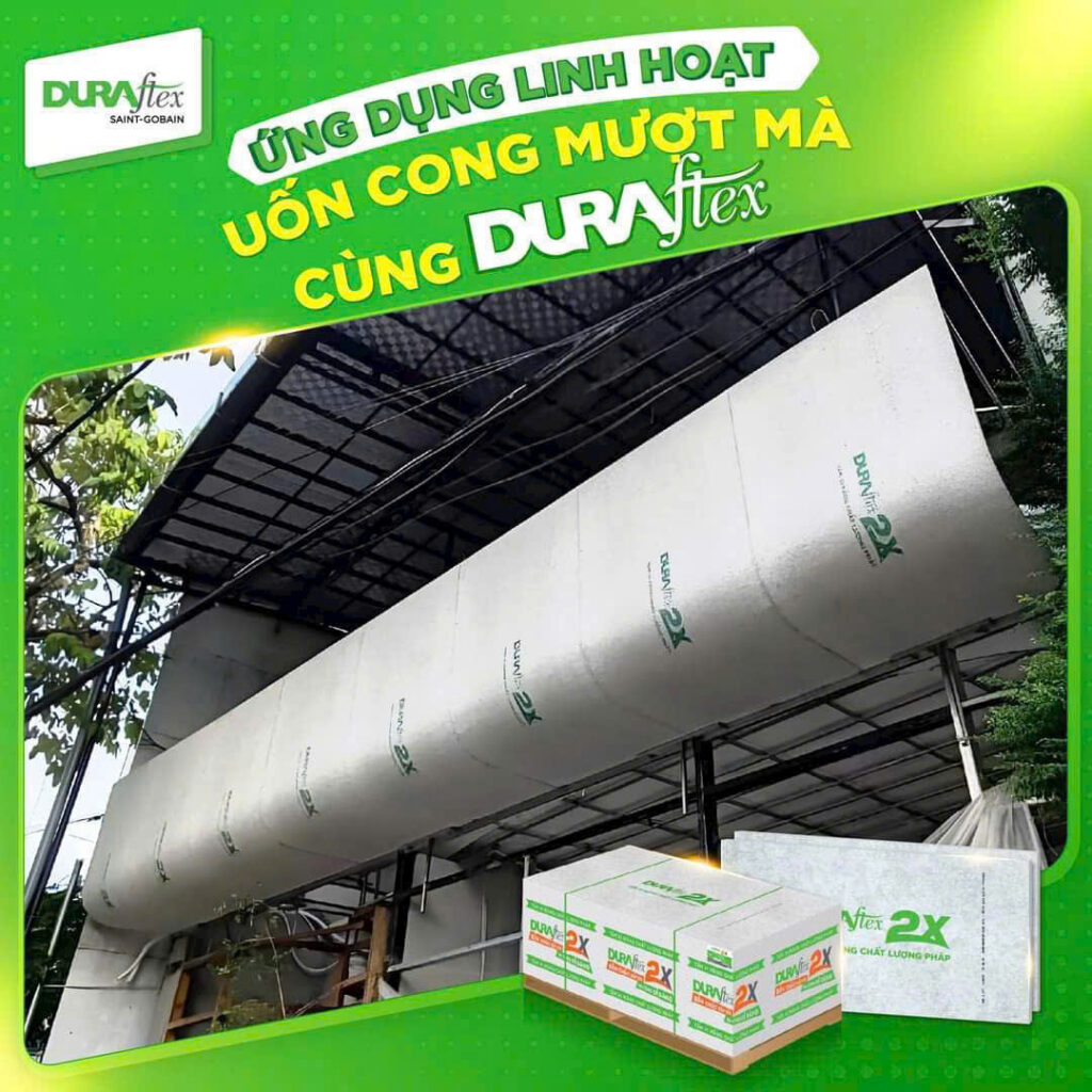 tấm duraflex có thể uốn cong, dẻo dai