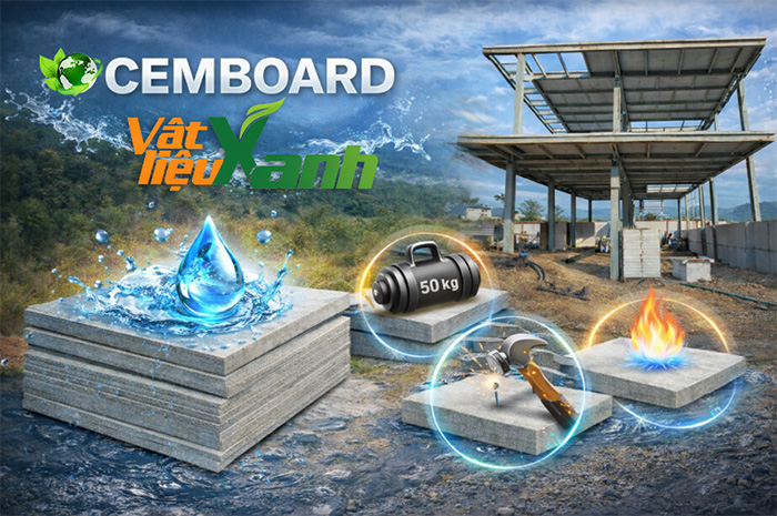 Ưu điểm tấm Cemboard chịu nước