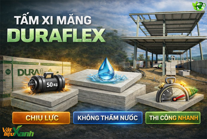 Tấm xi măng DURAflex siêu bền