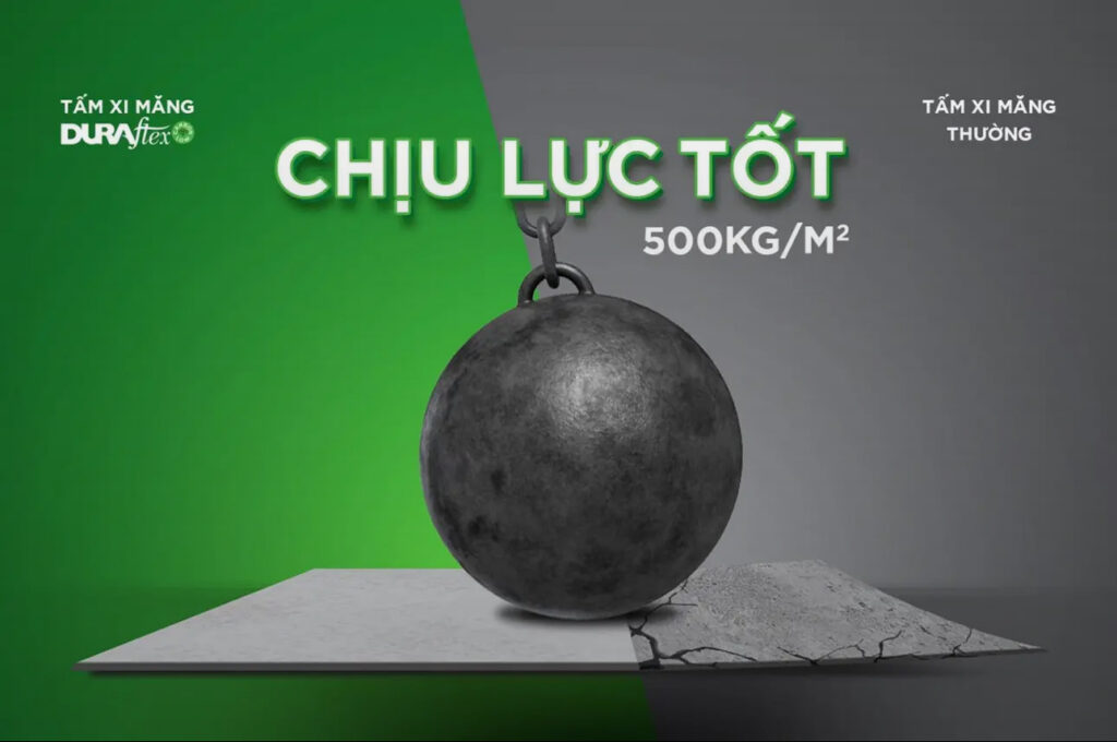 Tấm xi măng duraflex 12mm chịu lực tốt