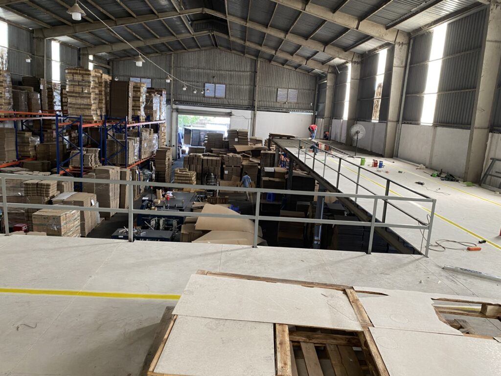 sàn nhà xưởng bằng tấm xi măng duraflex20mm