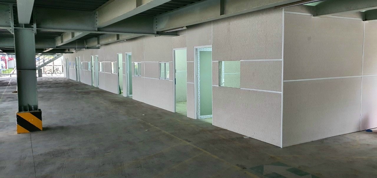 Tấm cemboard làm vách ngăn