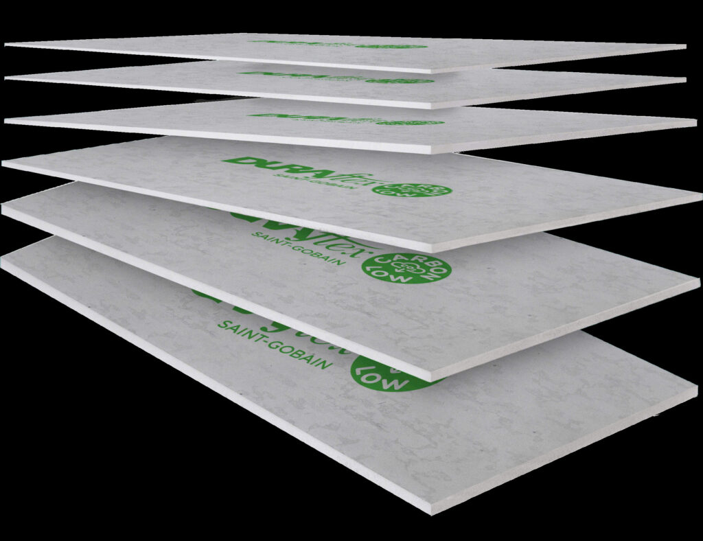 Bề mặt tấm cemboard 1 mặt nhám 1 mặt phẳng bóng