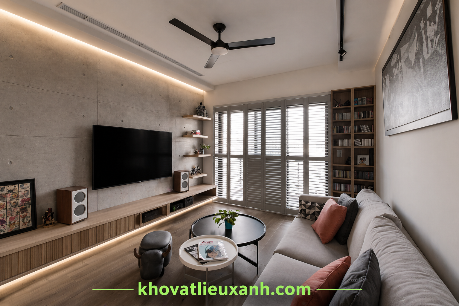 tấm duraflex làm vách ngăn