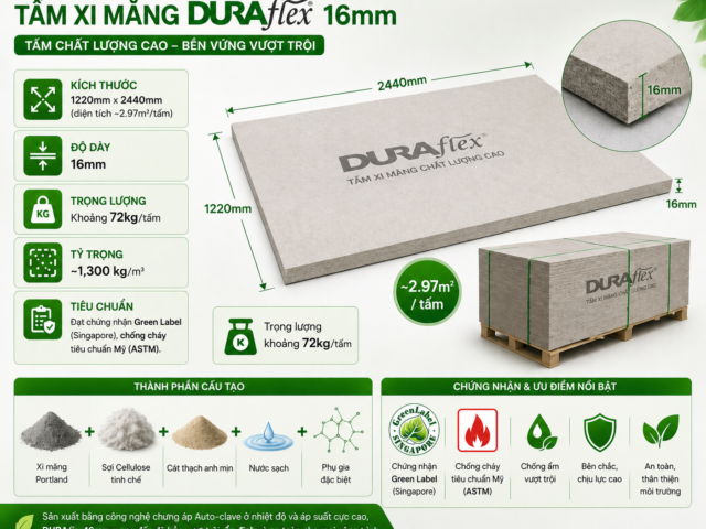 Tấm xi măng duraflex