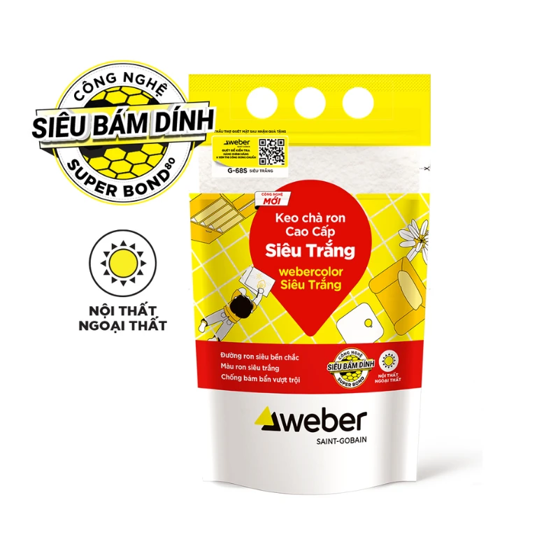 Keo chà ron webercolor Siêu Trắng