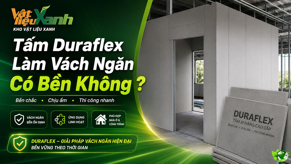 tấm duraflex làm vách ngăn