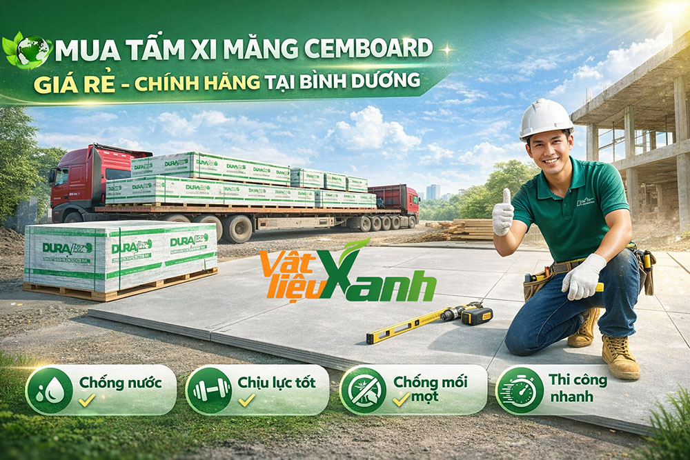 Mua tấm cemboard lót sàn chính hãng tại Bình Dương ở kho Đại Phát