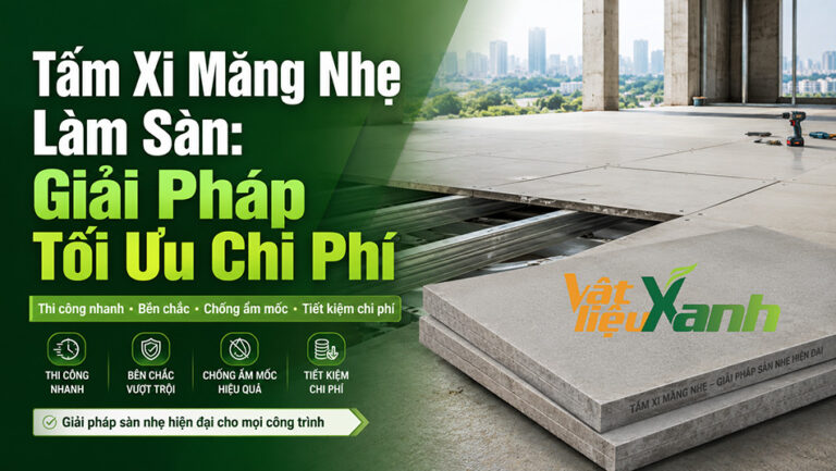 Tấm xi măng nhẹ làm sàn