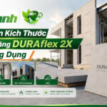 kích thước tấm xi măng duraflex 2x