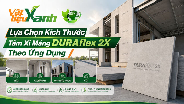 kích thước tấm xi măng duraflex 2x
