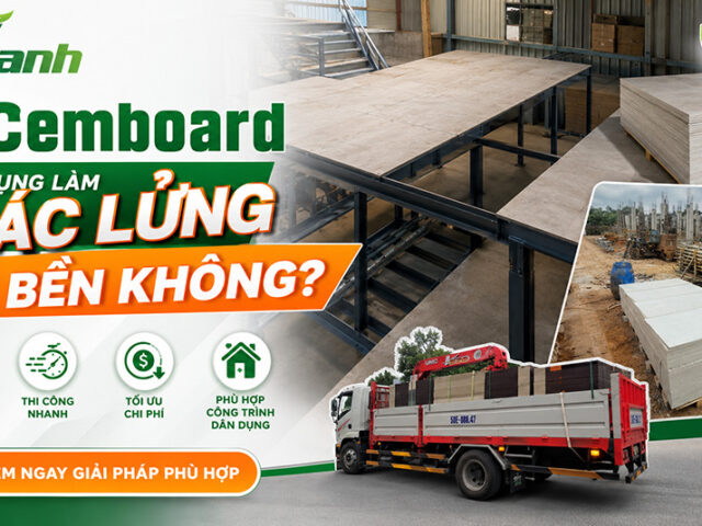 Tấm cemboard ứng dụng làm gác lửng