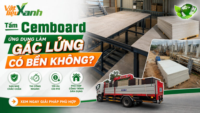 Tấm cemboard ứng dụng làm gác lửng