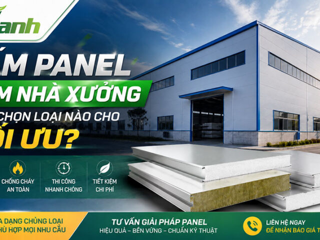tấm panel làm nhà xưởng