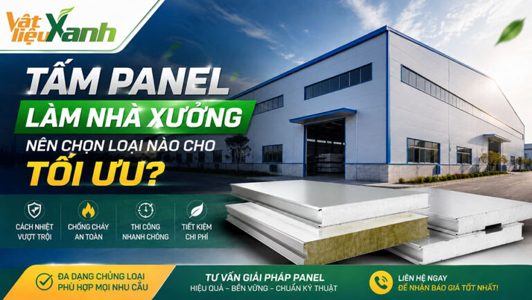 tấm panel làm nhà xưởng