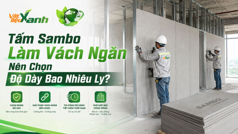tấm sambo làm vách ngăn