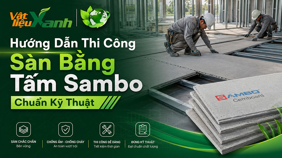 thi công sàn bằng tấm sambo