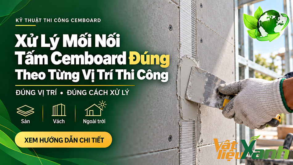Xử Lý Mối Nối Tấm Cemboard