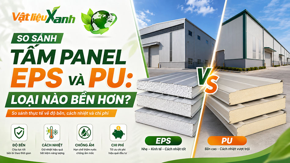 so sánh tấm panel eps và pu