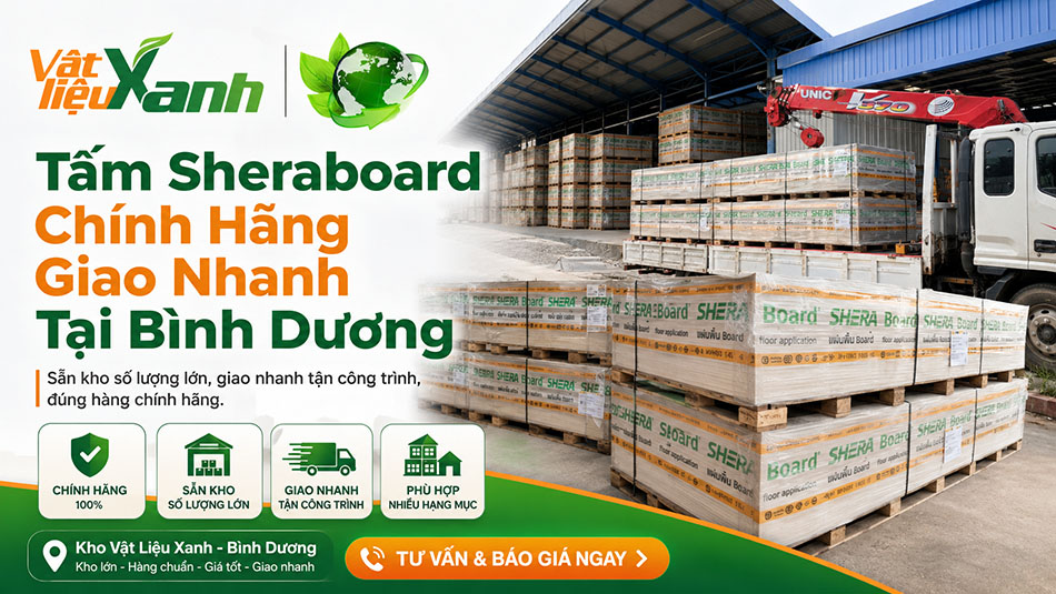 Tấm Sheraboard Chính Hãng Giao Nhanh Tại Bình Dương