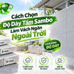 độ dày tấm sambo làm vách ngăn ngoài trời