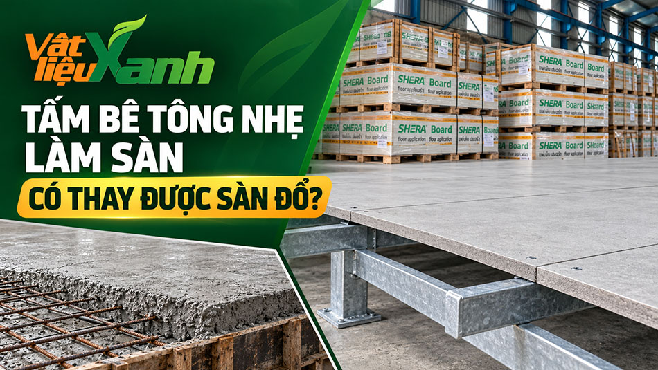 tấm bê tông nhẹ làm sàn
