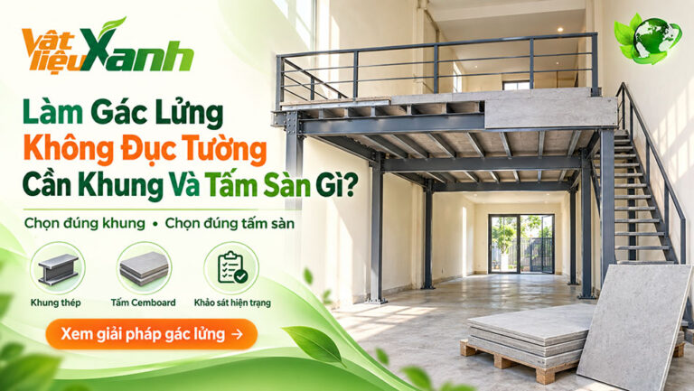 làm gác lửng không đục tường