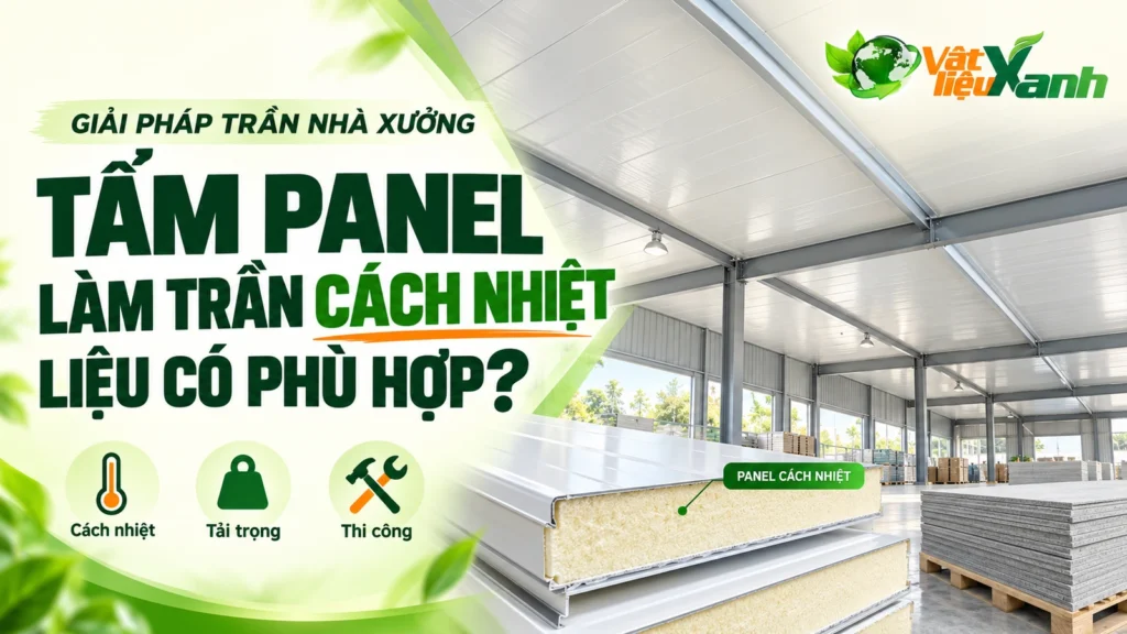 Tấm Panel Làm Trần Cách Nhiệt